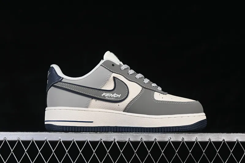 All categories Nk Air Force 1 Air Force series Nk Air Force 1 Low Air Force low top Nike Air Force 1'07 Low joint creative beige gray black Air Force 1 low top casual sneakers DF0188-110